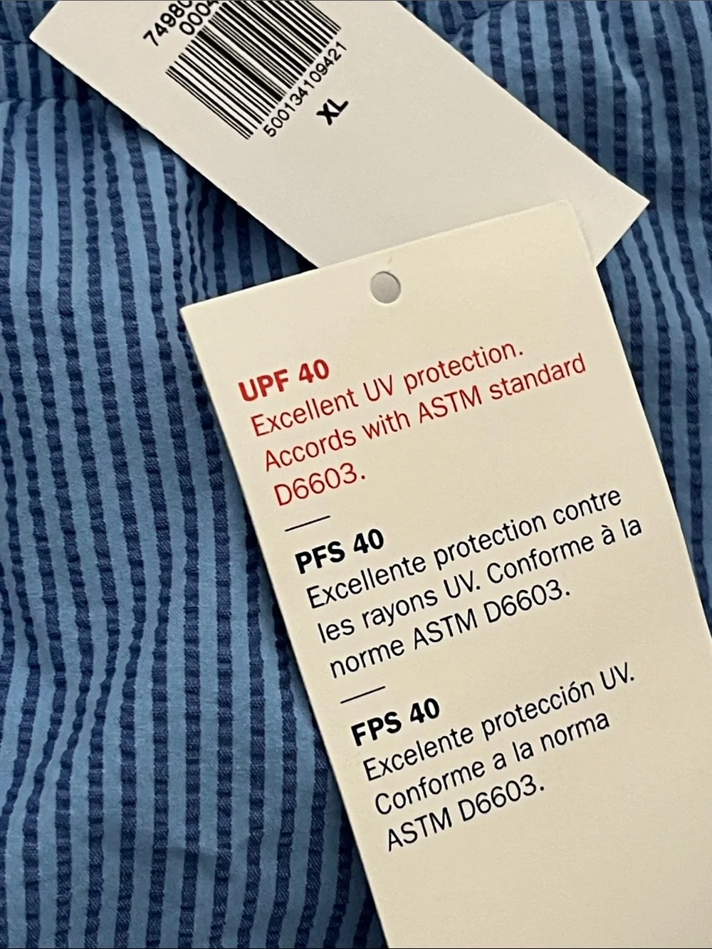Old Navy Men's Pair of  Seersucker Swim Trunks in Balmy Air and Crayon Blue NWT
